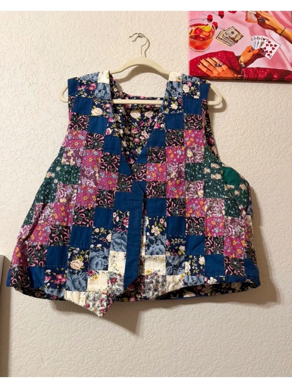 Vintage handmade reversible vest